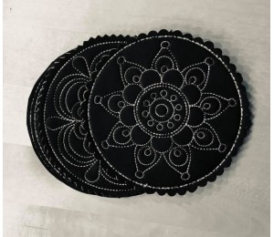 Stickserie ITH - Untersetzer Flower Circles